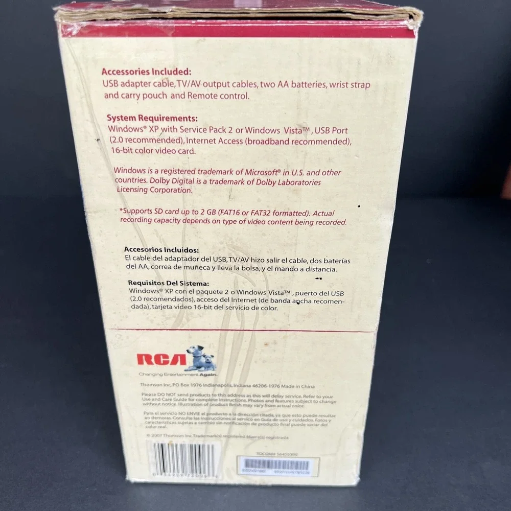 RCA Small Wonder Memory Maker EZDVD1BD DVD Digital Camcorder NOS Record To DVD